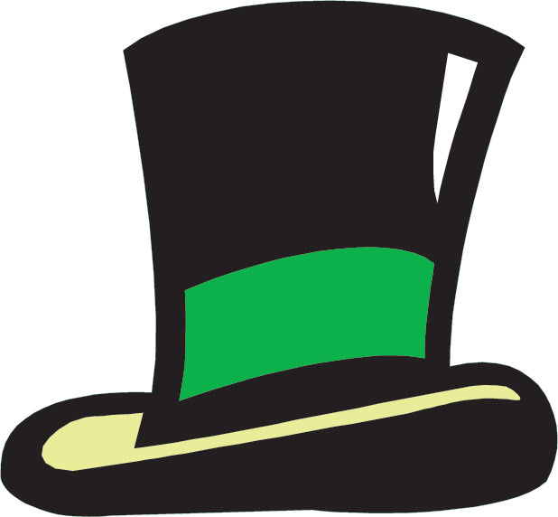St. Patrick's Day Leprechaun Hat Wall Decal Cutout