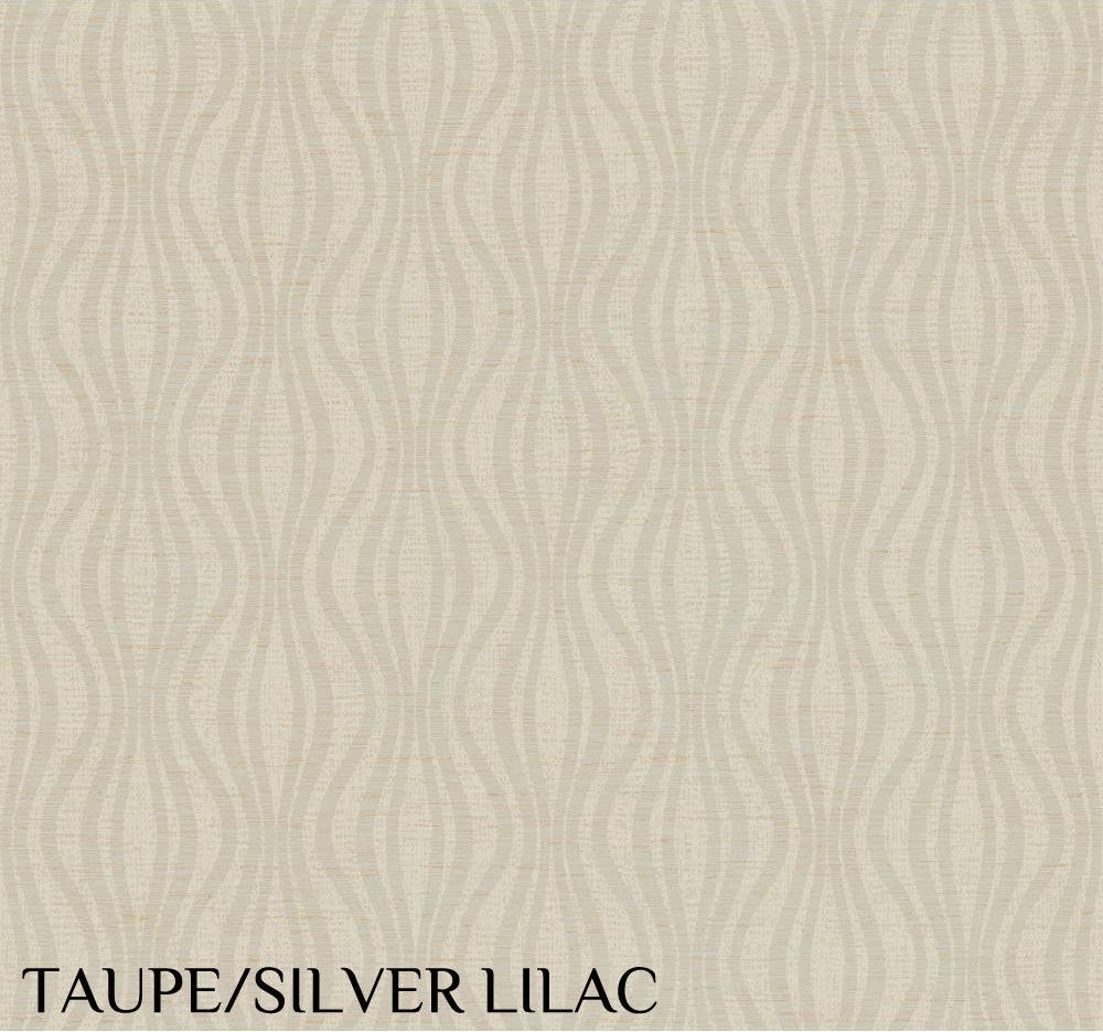Antonine Vella "Dimensional Effects-Gia" Taupe/Silver Lilac Wallpaper