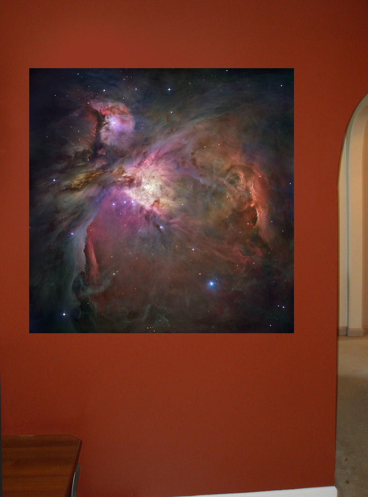 Orion Nebulae Wall Decal Poster Installed