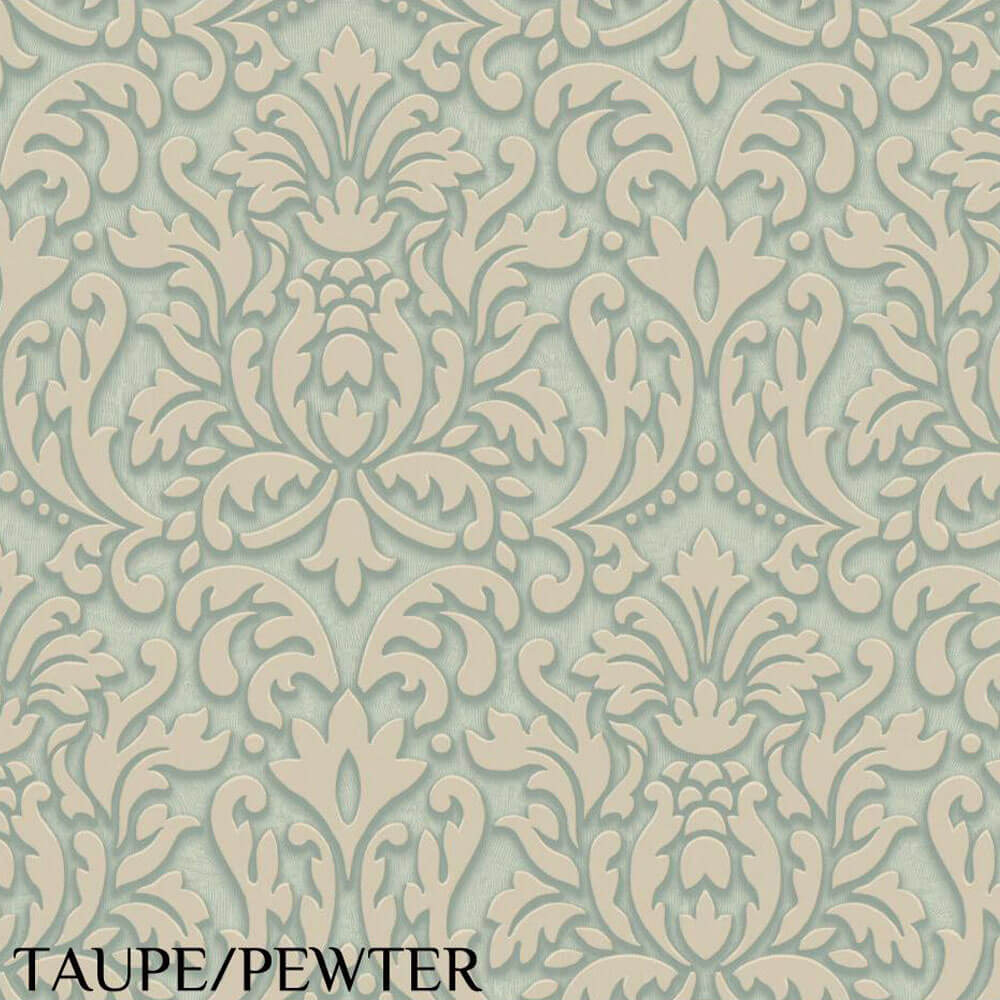 Antonine Vella Dimensional Effects-Adele Taupe Pewter Wallpaper