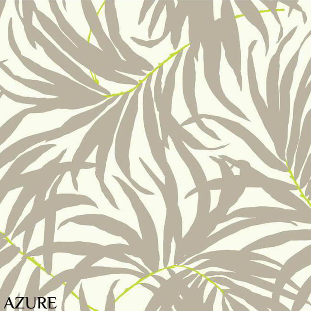Ashford House Azure Bali Leaves Wallpaper