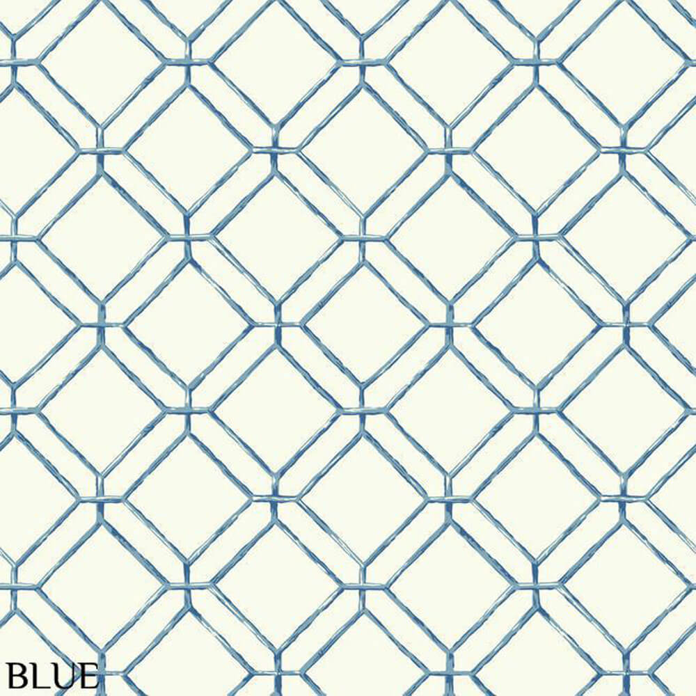 Ashford House Blue Diamond Bamboo Wallpaper