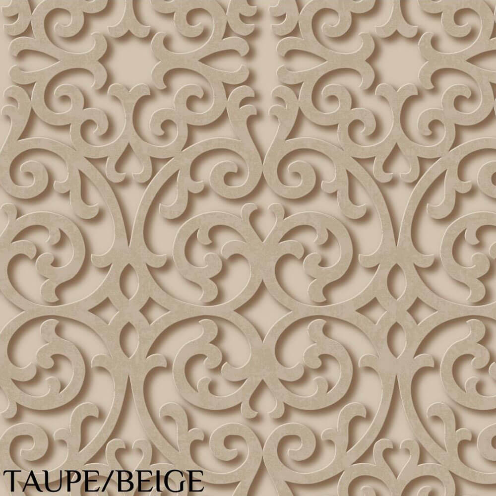 Antonine Vella Dimensional Effects-Fortuna Taupe Beige Wallpaper