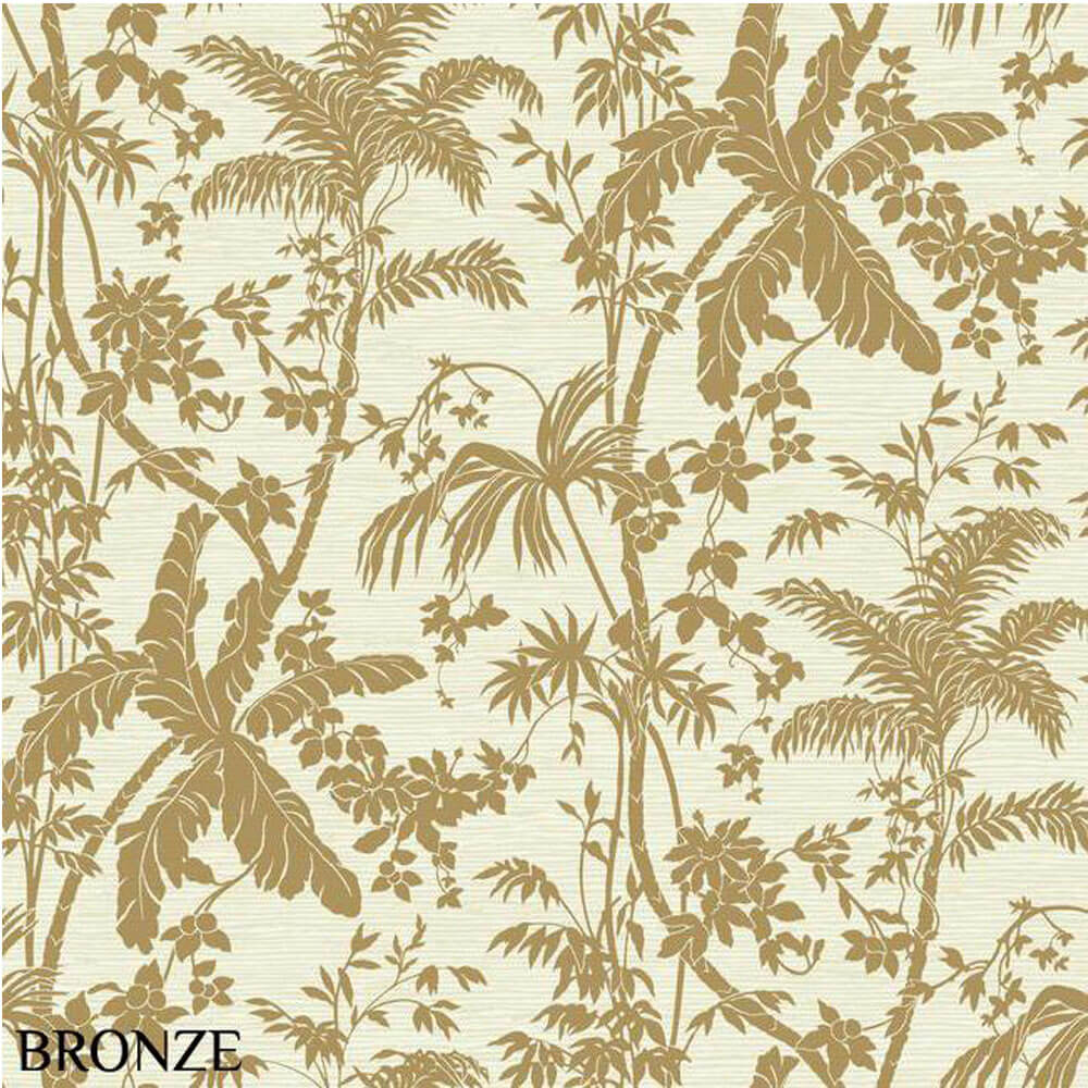Ashford House Bronze Palm Shadow Wallpaper