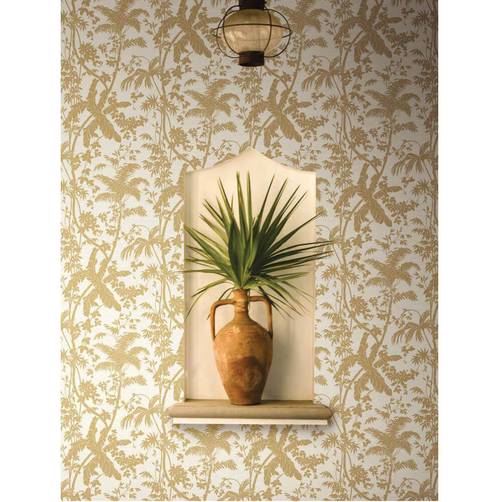 Ashford House Palm Shadow Wallpaper