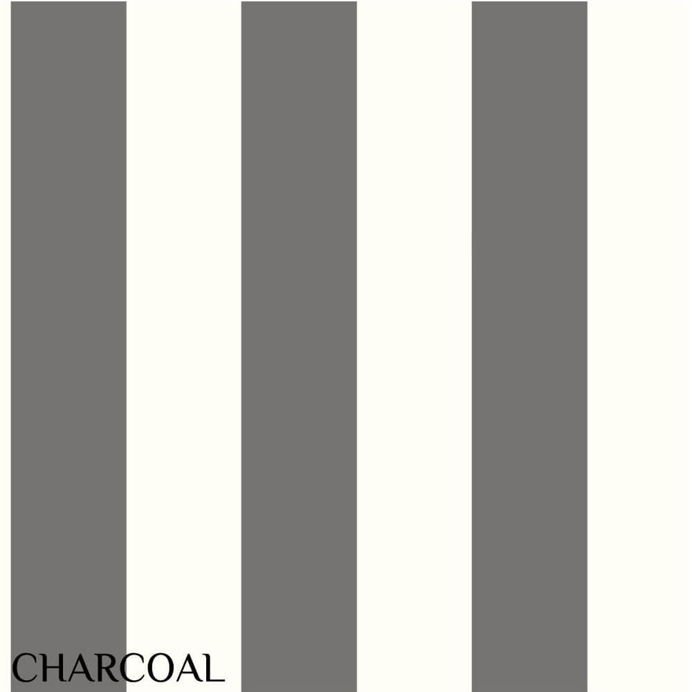 Ashford House Charcoal 3" Stripe Wallpaper