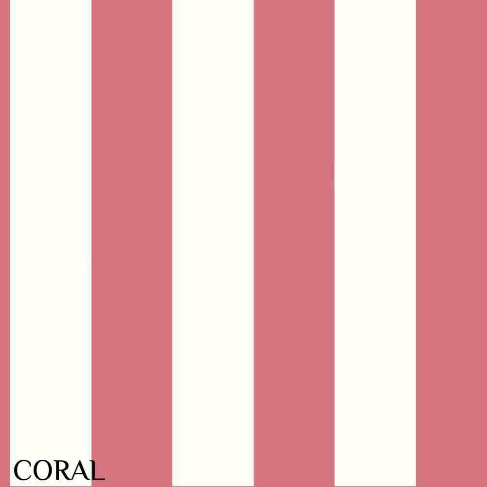 Ashford House Coral 3" Stripe Wallpaper