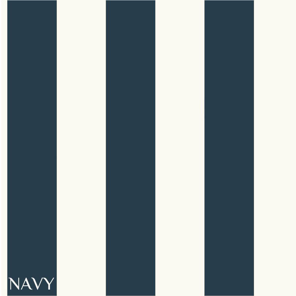 Ashford House Navy 3" Stripe Wallpaper