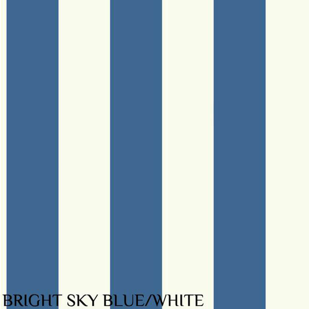 Ashford House Tropics 3 Bright Blue Sky & White Stripe Wallpaper