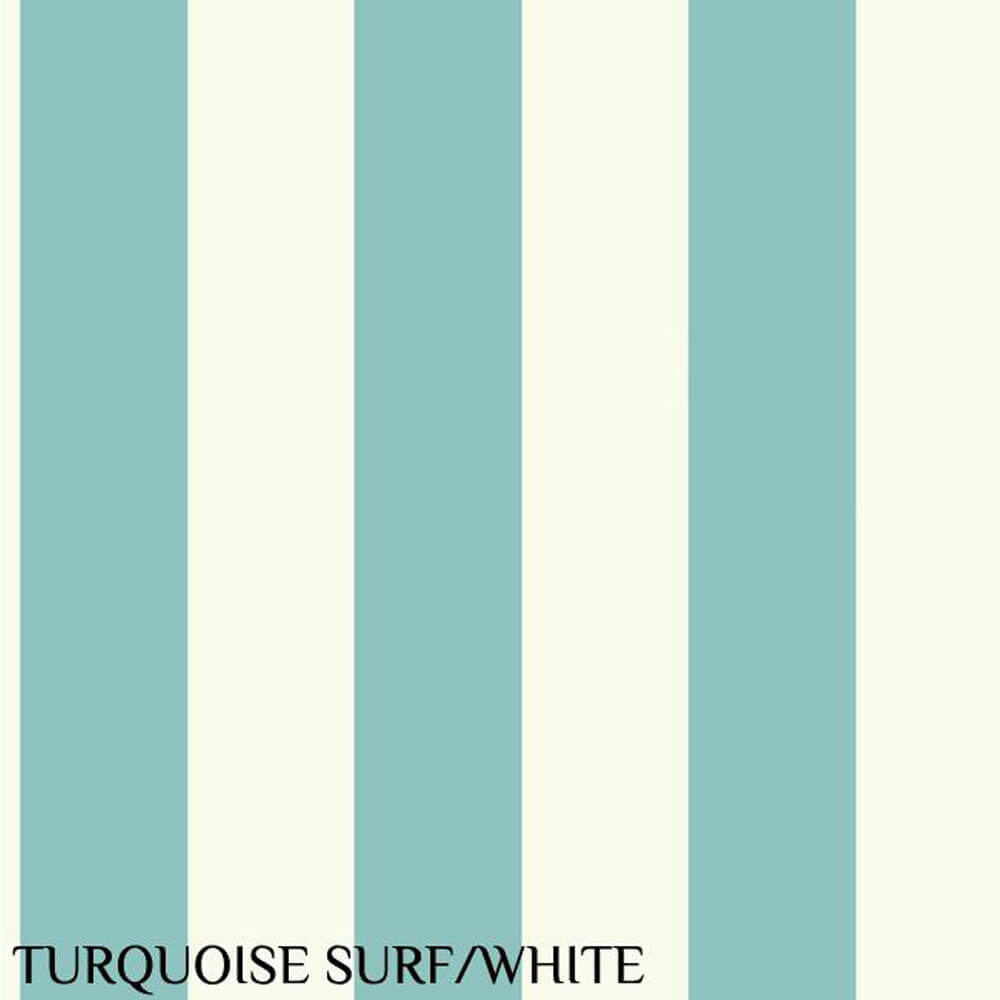 Ashford House Tropics 3 Turquoise Surf & White Stripe Wallpaper