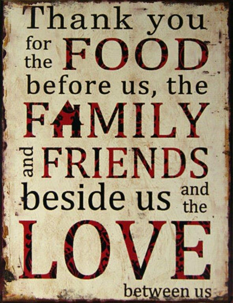 Thank You Metal Sign 10"x13"