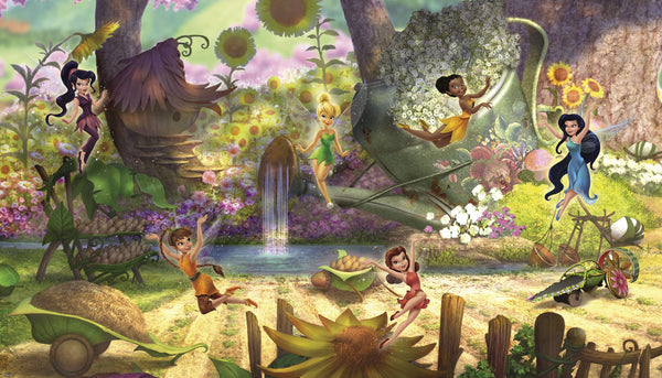 Disney Fairies Pixie Hollow Prepasted Wall Mural 10.5'W x 6'H