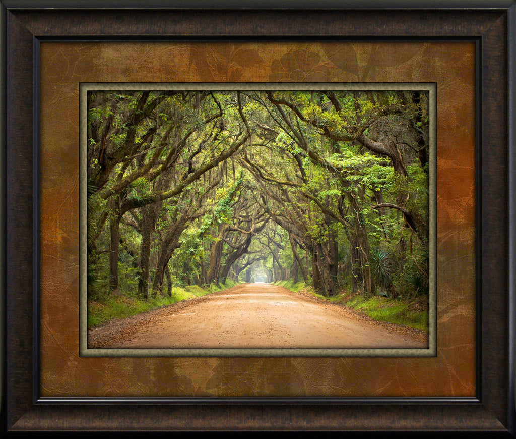 Treelined Path Framed Art 19.25"x23.25"