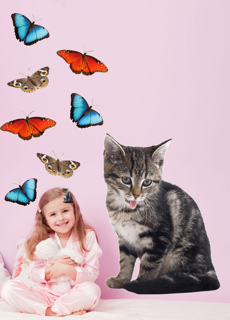 Cat III Wall Decal Cutout Installed