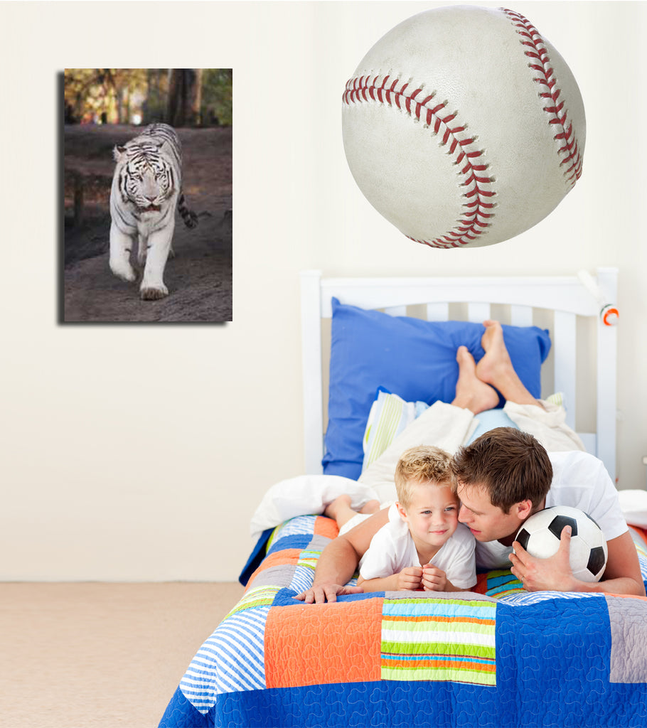 White Tiger Canvas Installed