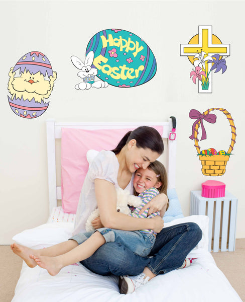 Easter Multi-Pak II Wall Decals Installed