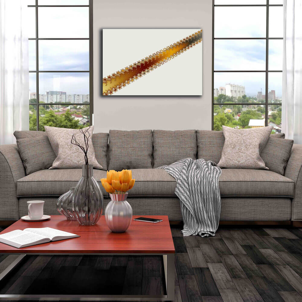 Backlund Crack Canvas Print Installed