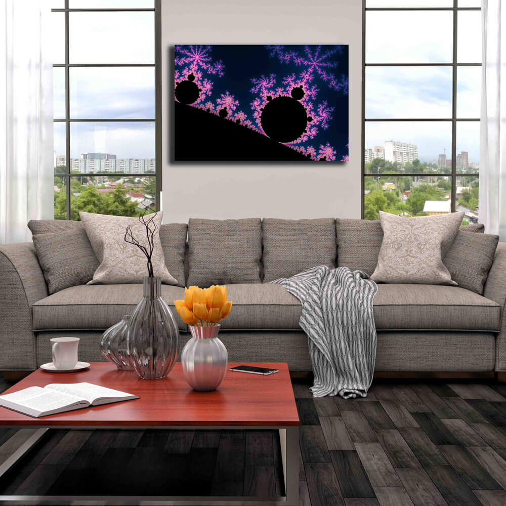 Backlund Electric Blossom Canvas Print Installed