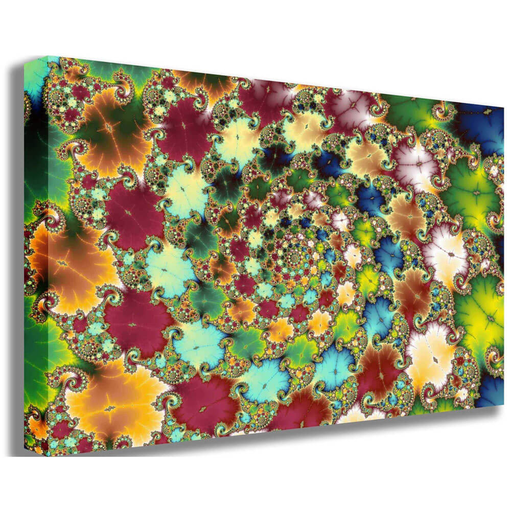 Backlund Fractal Cells Gallery Wrapped Canvas Print
