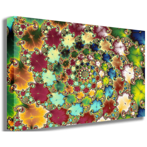Backlund Fractal Cells Gallery Wrapped Canvas Print