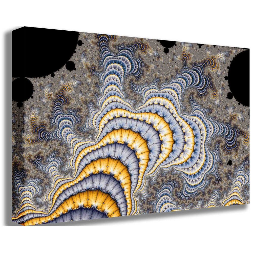 Backlund Fractal Plates Gallery Wrapped Canvas Print