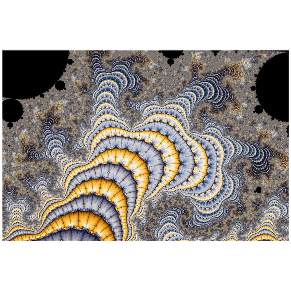 Backlund Fractal Plates Wall Decal