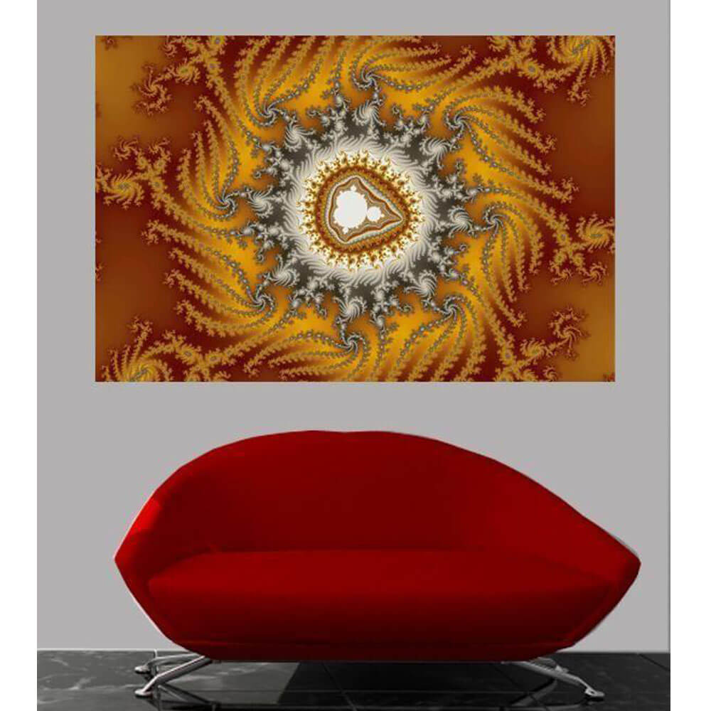 Backlund Fur Wall Decal Installed