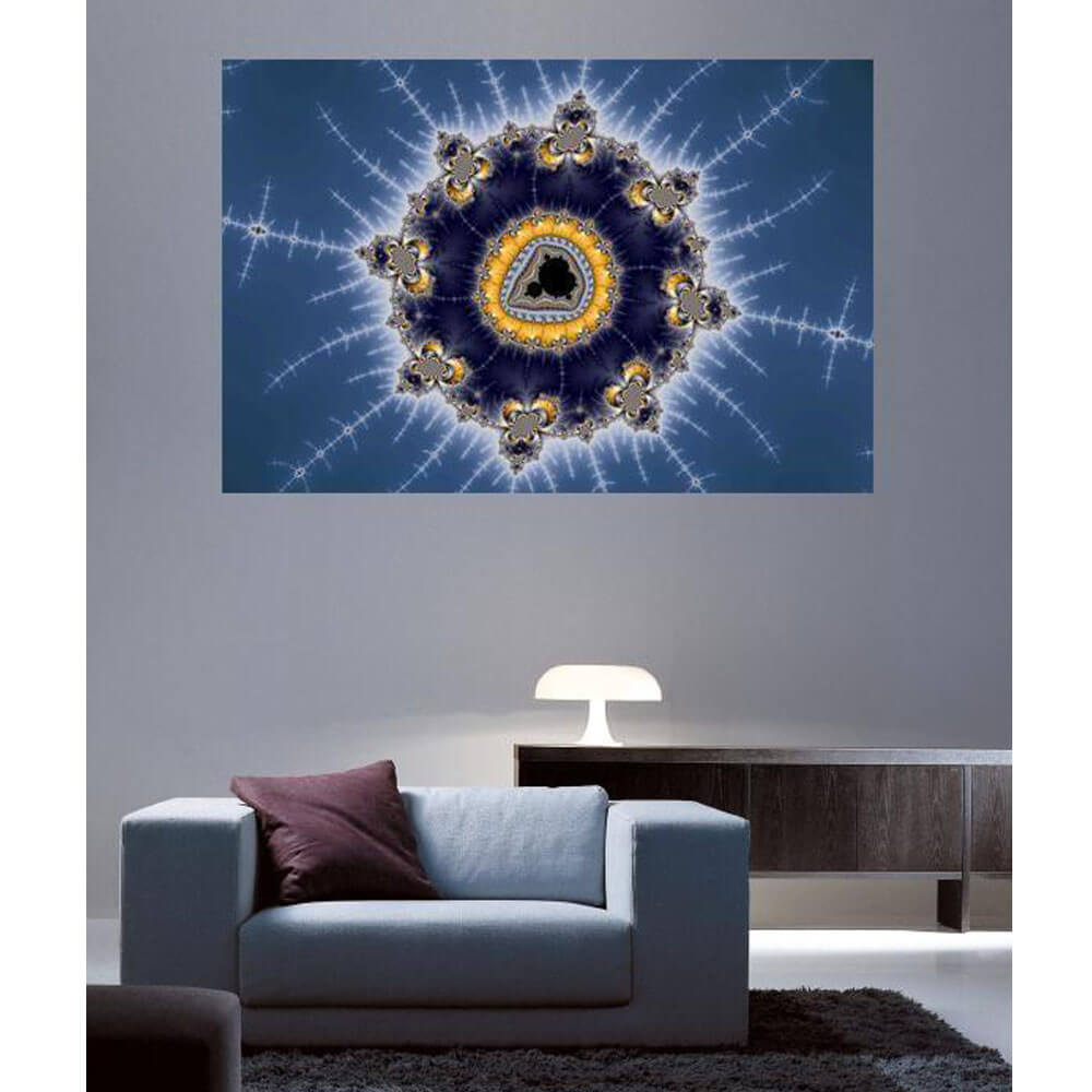 Backlund Golden Mandelbrot Wall Decal Installed