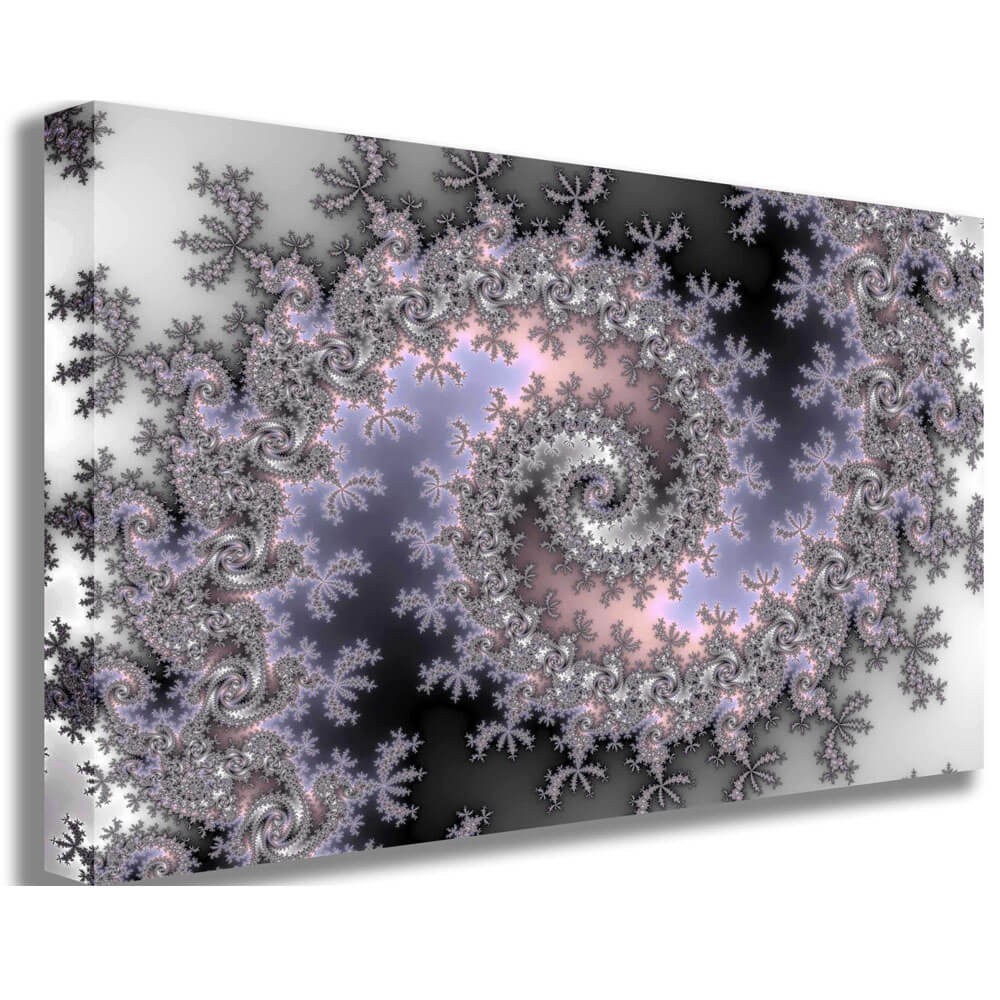 Backlund Ice Swirl Gallery Wrapped Canvas Print