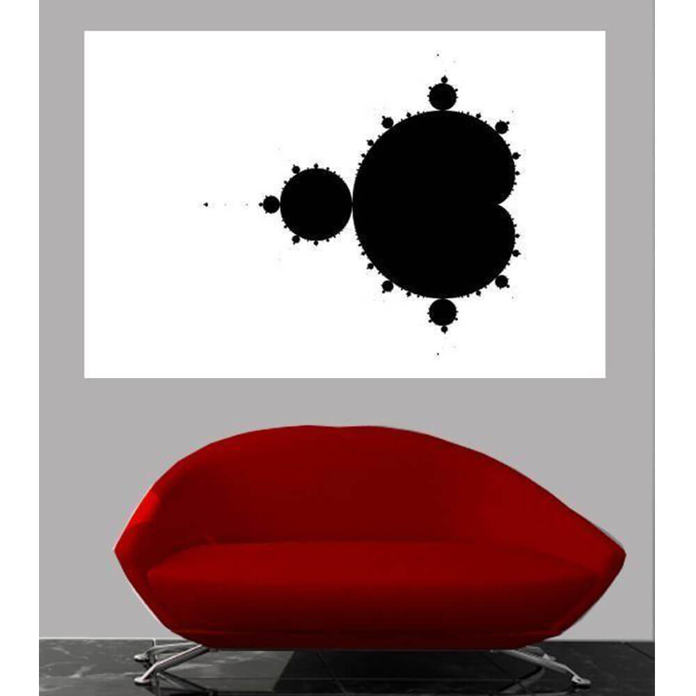 Backlund Mandelbrot I Wall Decal Installed