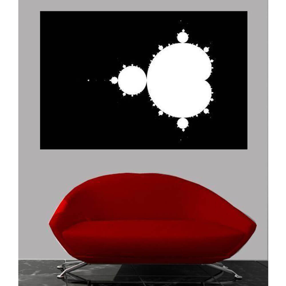 Backlund Mandelbrot II Glossy Poster Installed