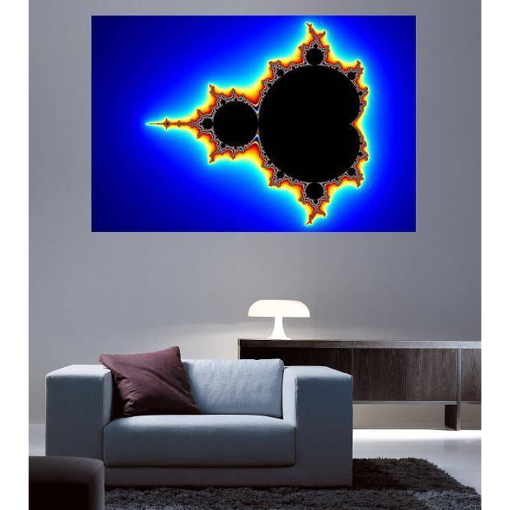 Backlund Mandelbrot III Glossy Poster Installed