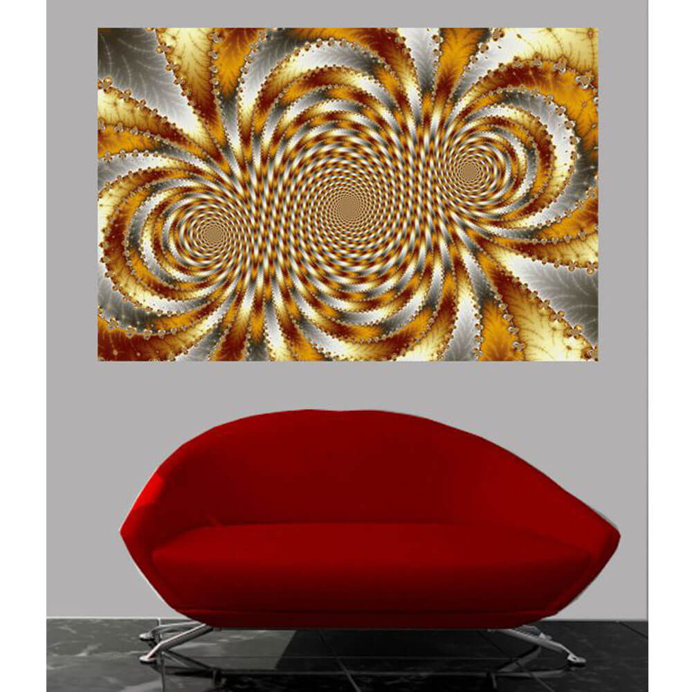 Backlund Swirl Fractal I Wall Decal Installed
