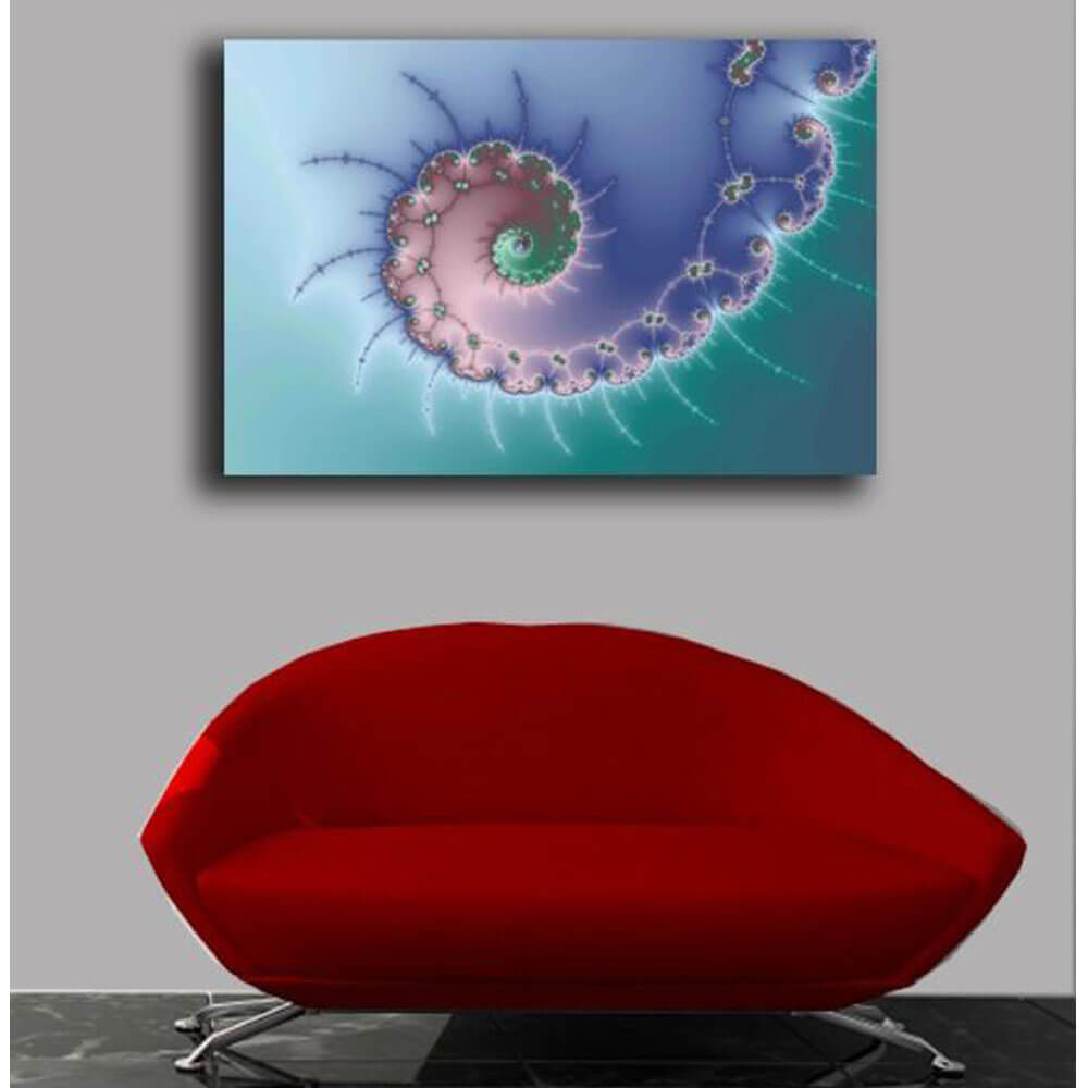 Backlund Swirl Canvas Print Installed