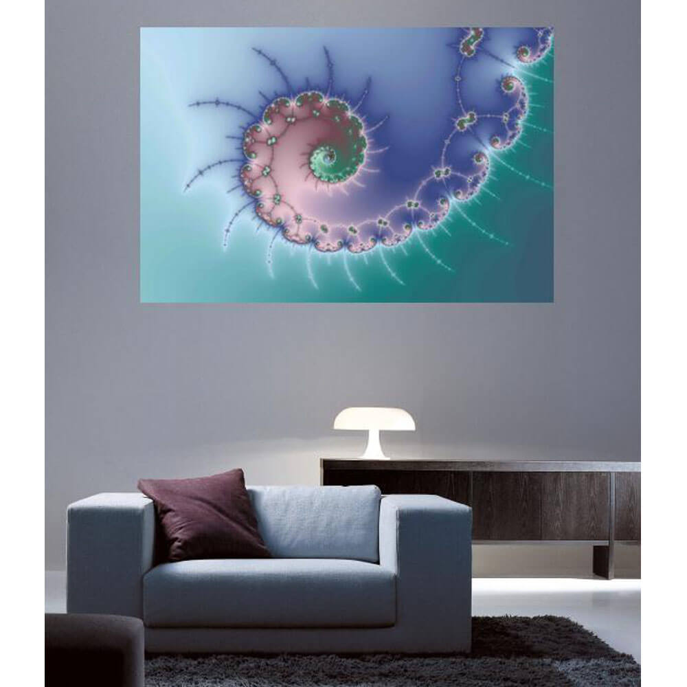 Backlund Swirl Wall Decal Installed