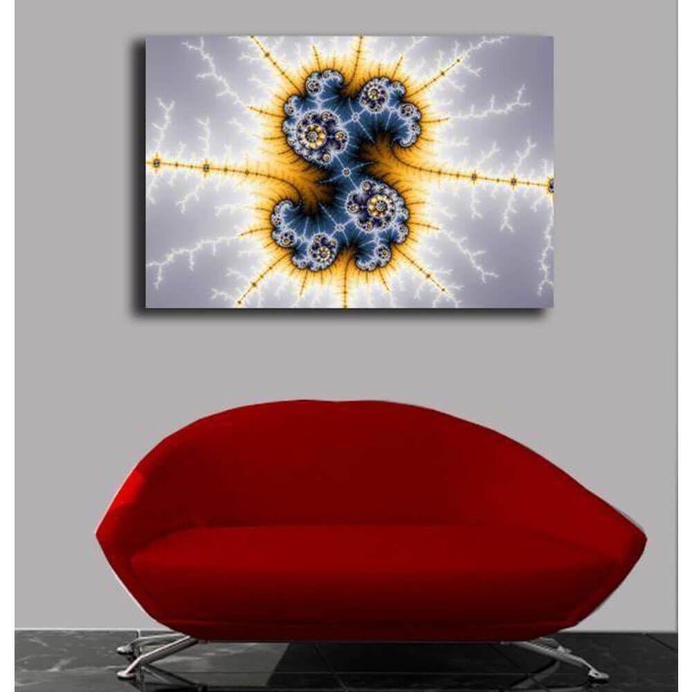 Backlund Yin Yang Twister Canvas Print Installed