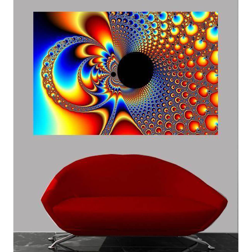 Backlund Ying Yang Big Bang Wall Decal Installed