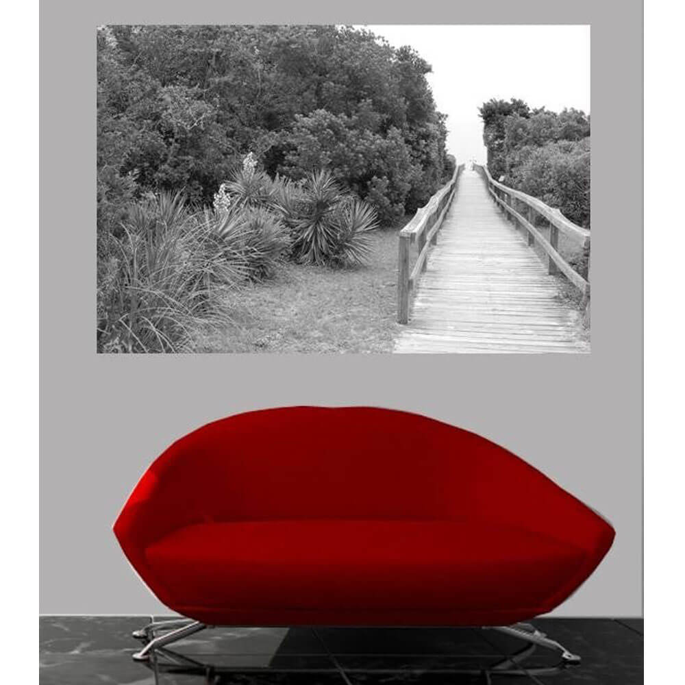 Baker Bridge Glossy Poster Installed