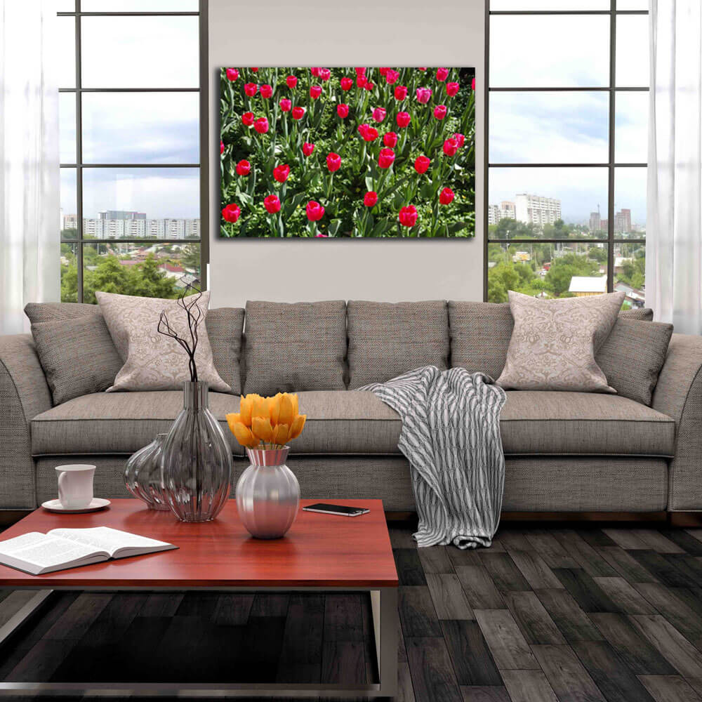 Baker Flowers Canvas Print Installed