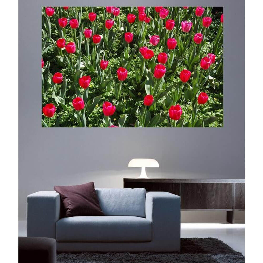 Baker Flowers Wall Decal Installed