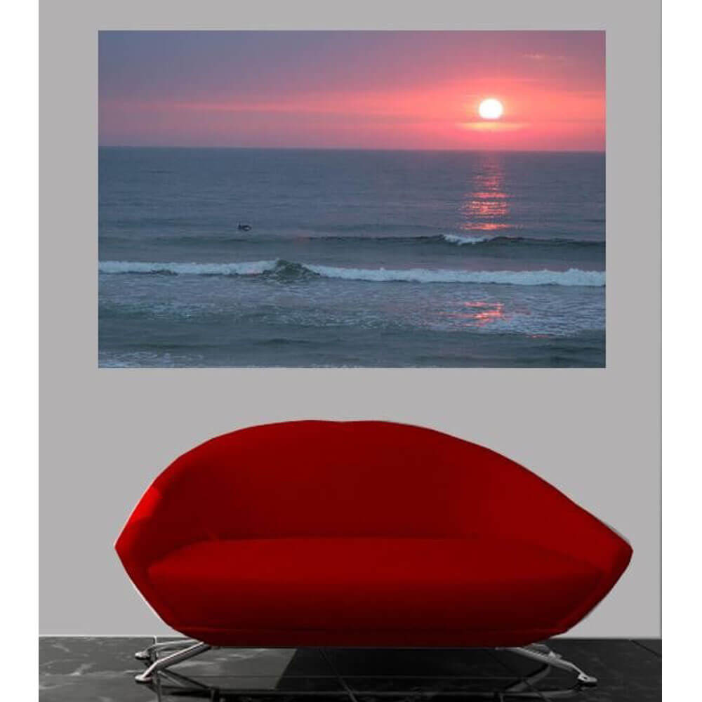Baker Sunset II Glossy Poster Installed