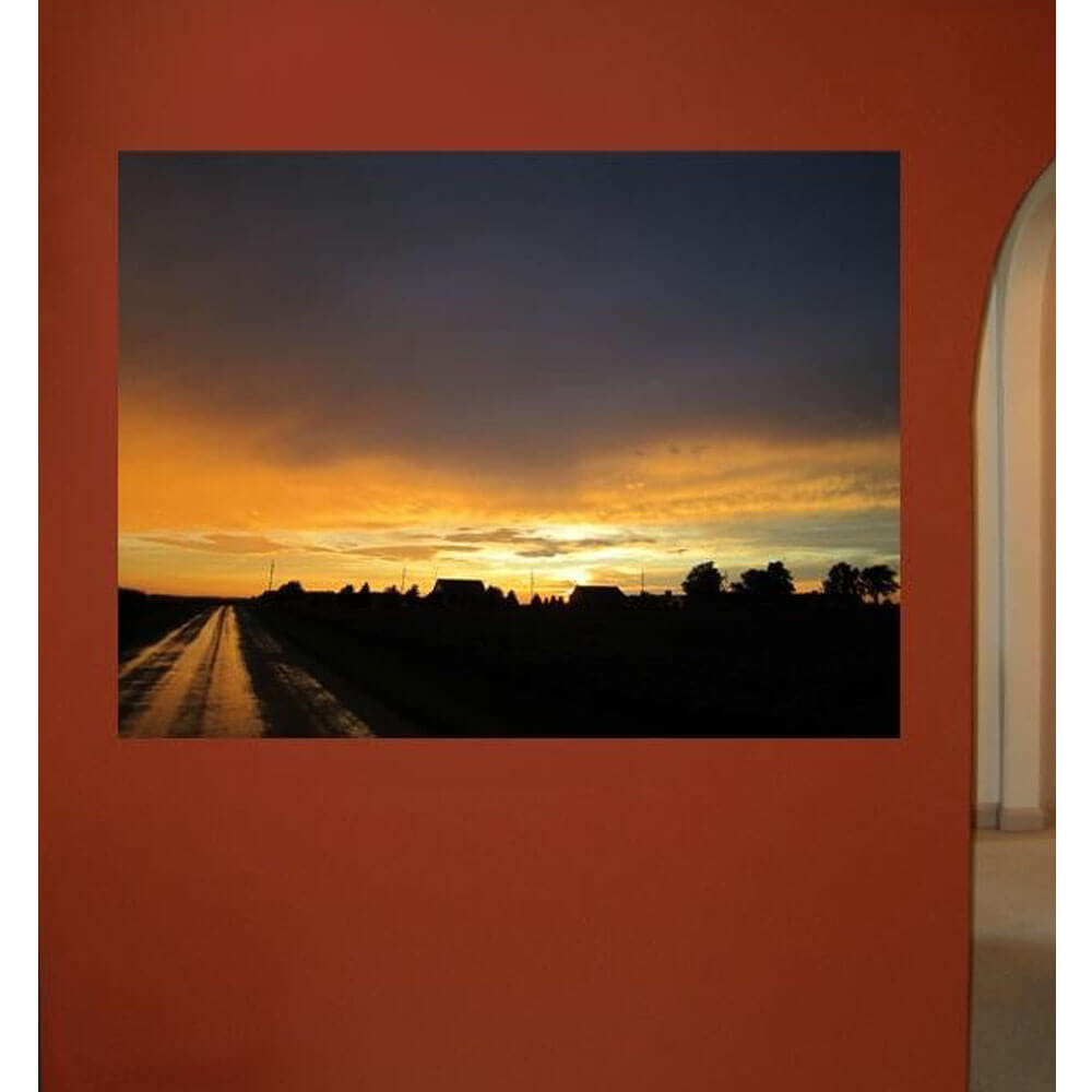 Baker Sunset IV Wall Decal Installed