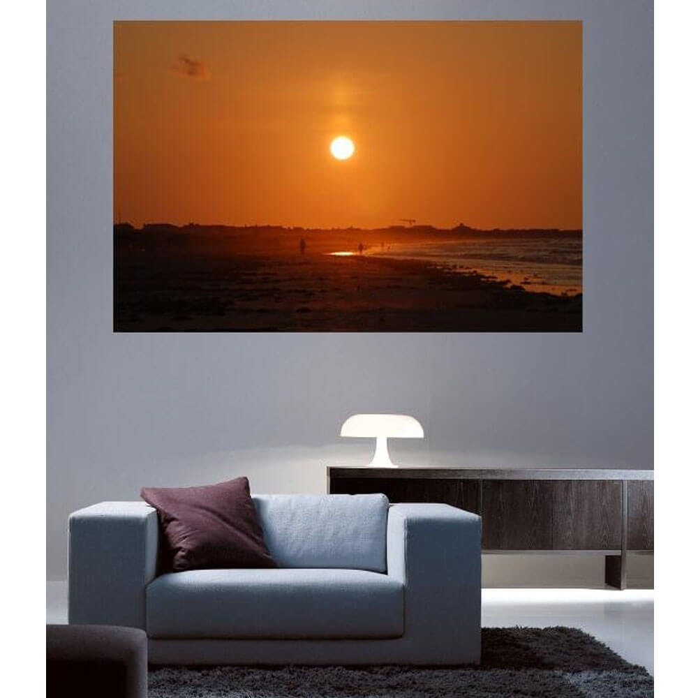 Baker Sunset Wall Decal Installed