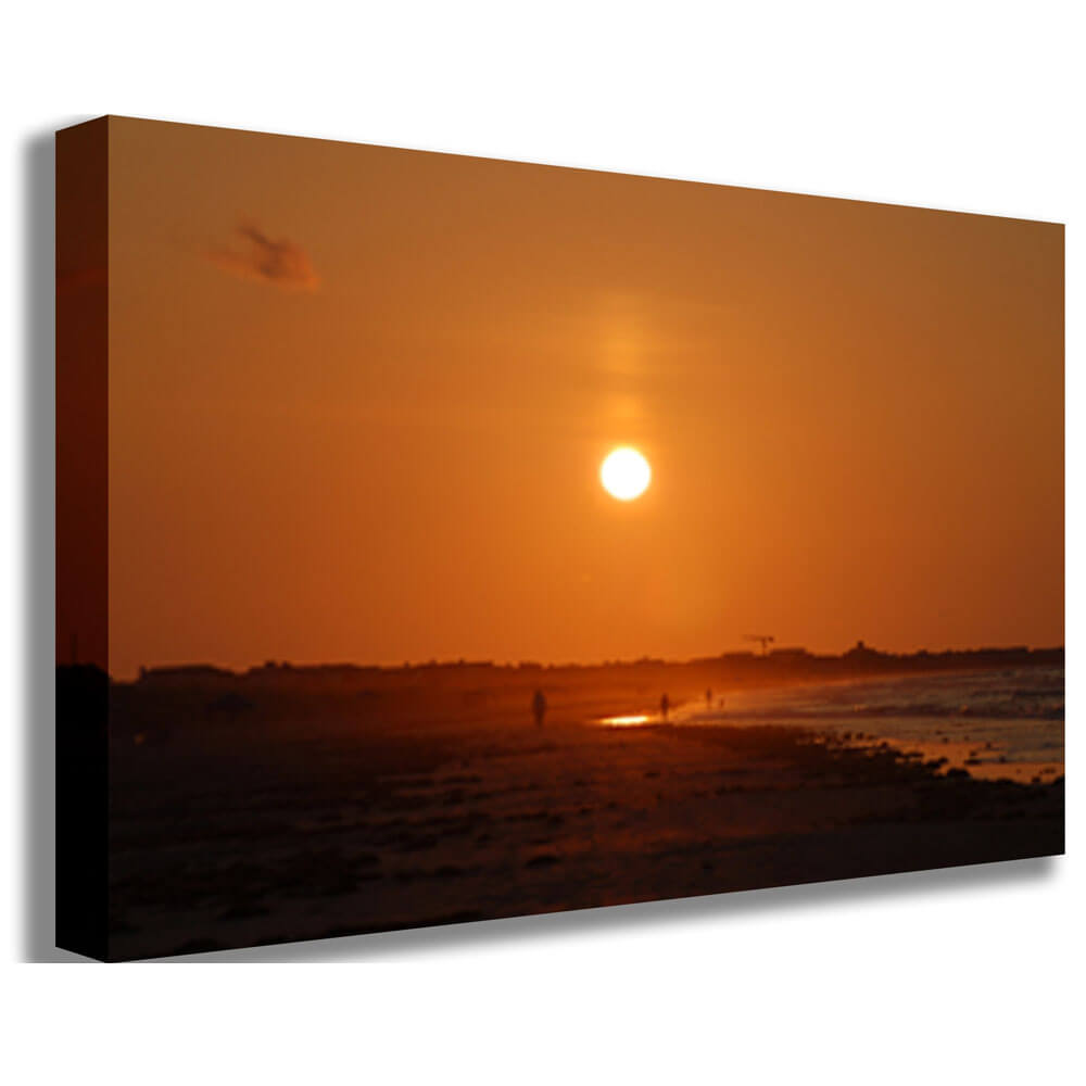 Baker Sunset Gallery Wrapped Canvas Print