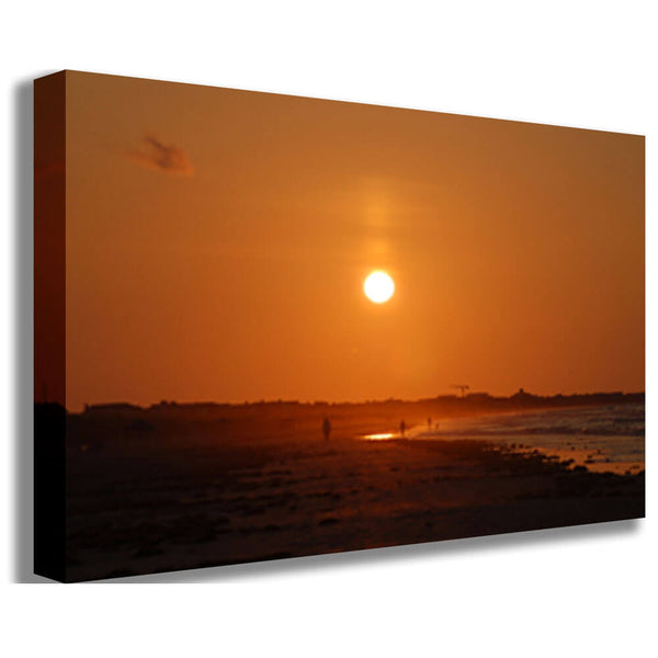 Baker Sunset Gallery Wrapped Canvas Print