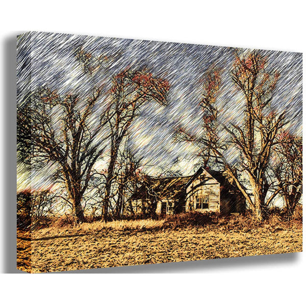 Batie Abandoned House Canvas Print
