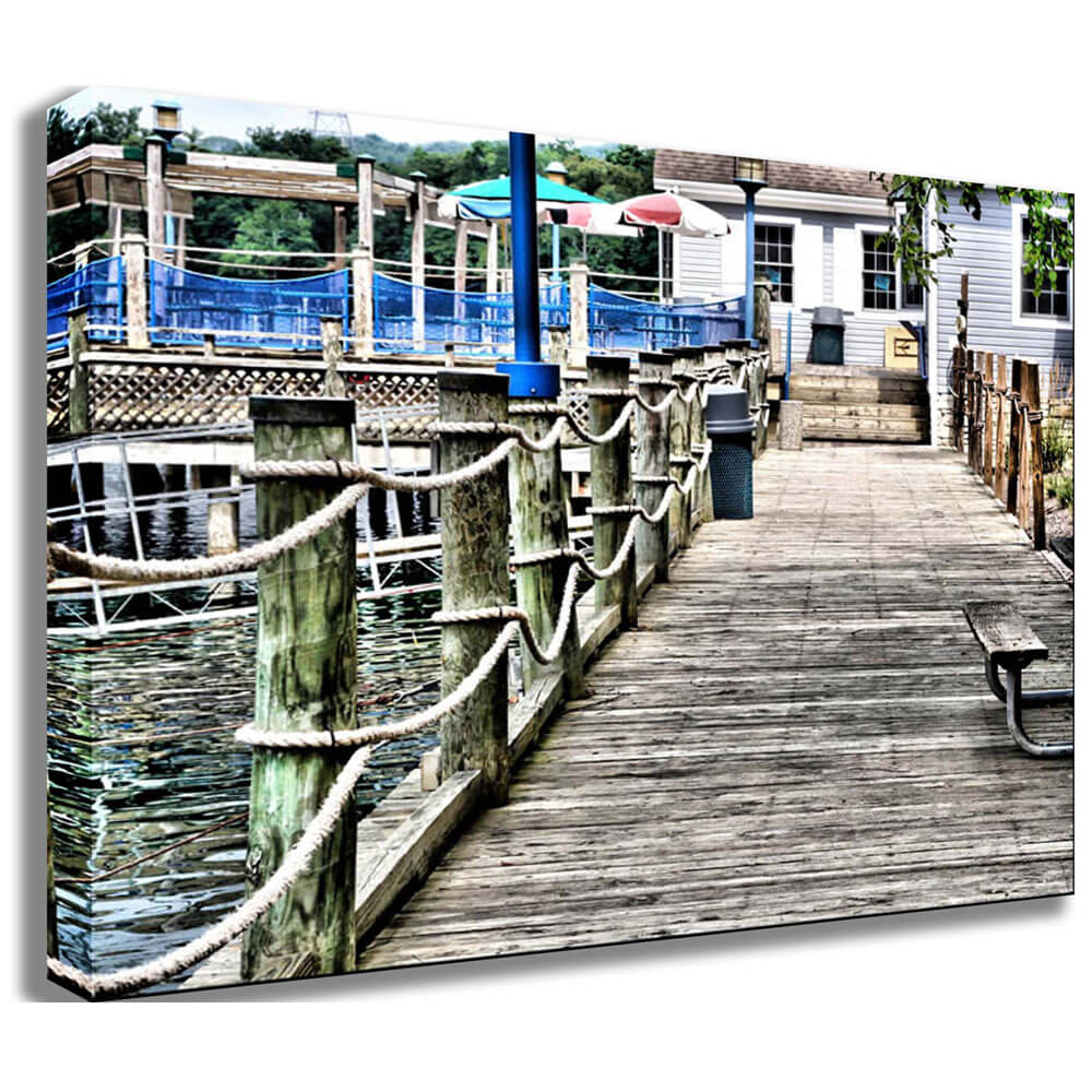 Batie Boat House Canvas Print
