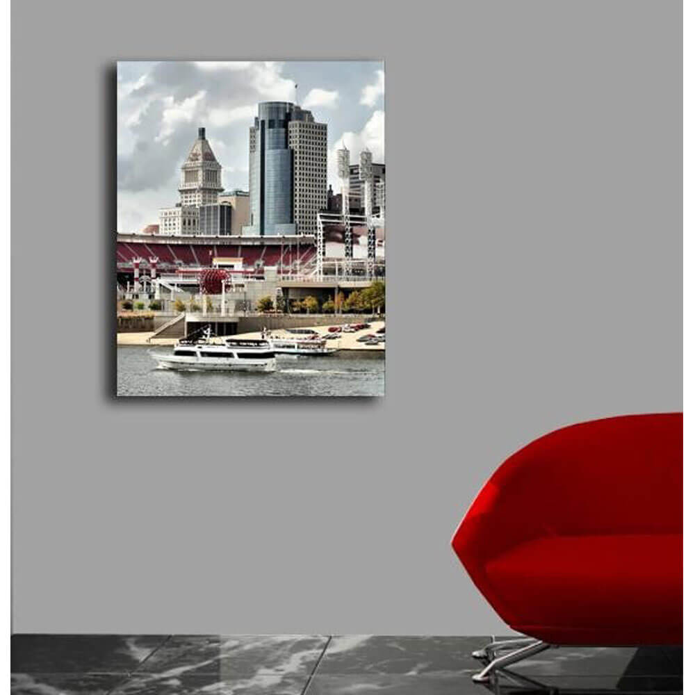 Batie Busy Cincy II Canvas Print Installed