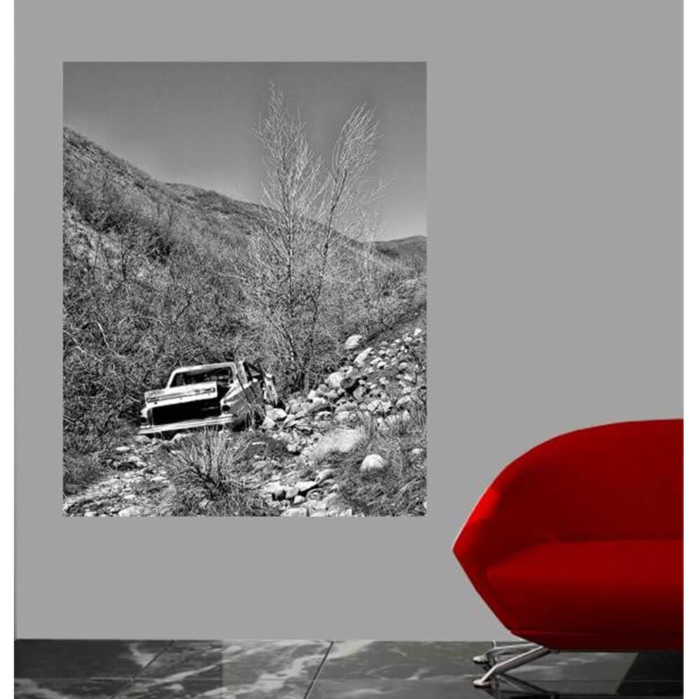 Batie Old Car Wall Decal Installed