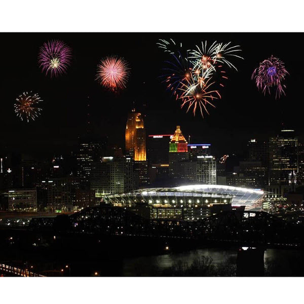 Batie Paul Brown Stadium w/Fireworks Wall Decal